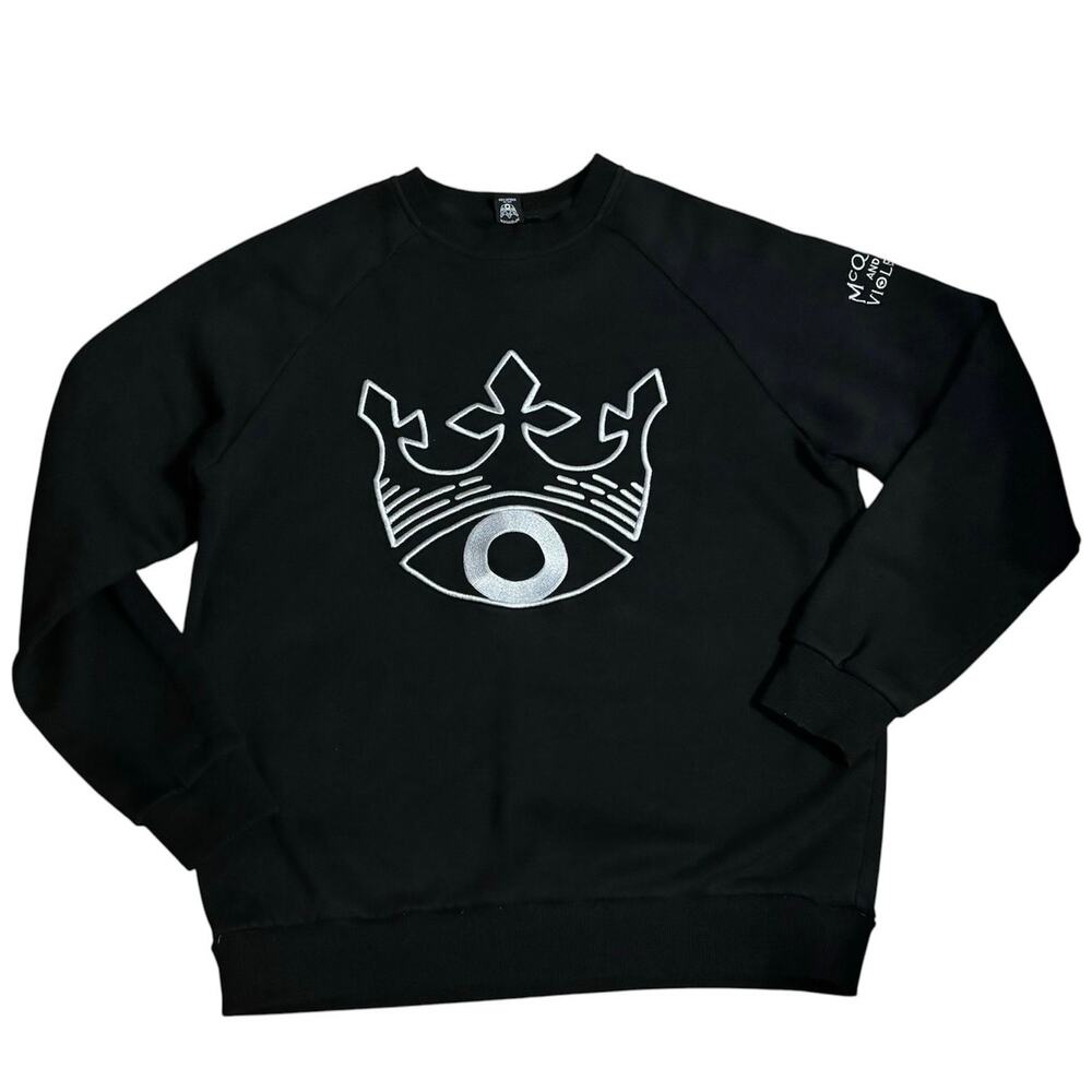 McQueen and the Violet Fog Unisex L Crewneck Sweatshirt Embroidery Wiz Khalifa